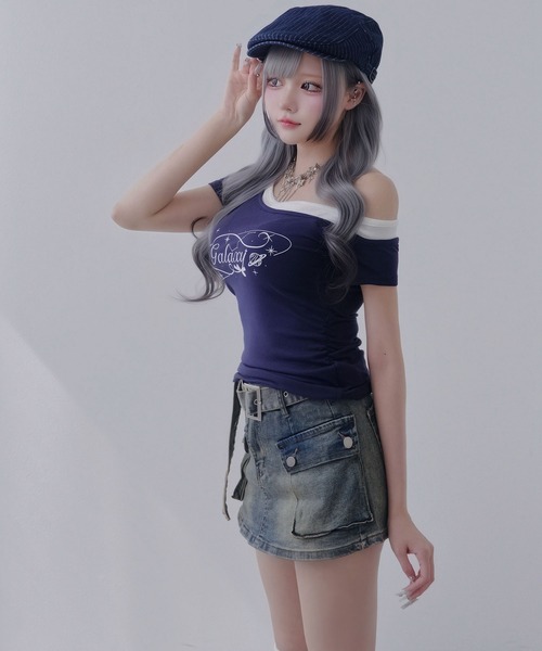 Diable baiser（ディアブルベーゼ） ワイドパンツ ジーンズ デニム