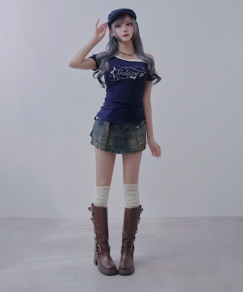 Diable baiser（ディアブルベーゼ） ワイドパンツ ジーンズ デニム
