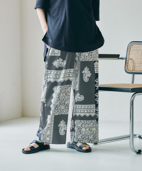 LEPSIM（レプシィム） パンツ ペイズリー柄パンツ 656661 レディース
