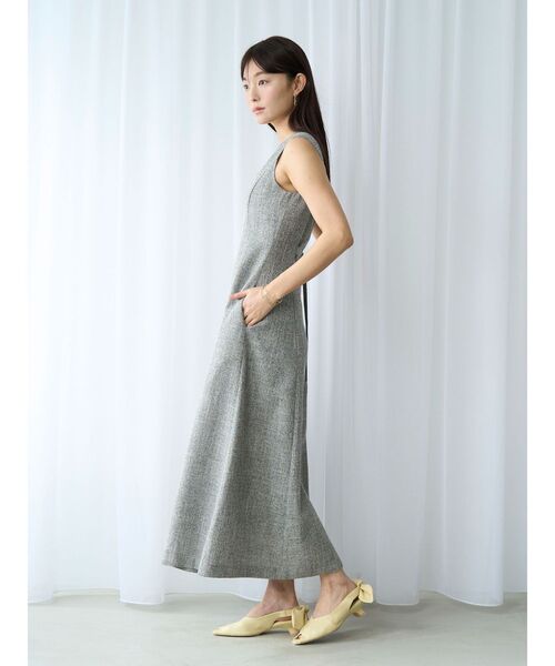 ワンピース フロントZIPミックスカラーワンピース 「夏服」の画像