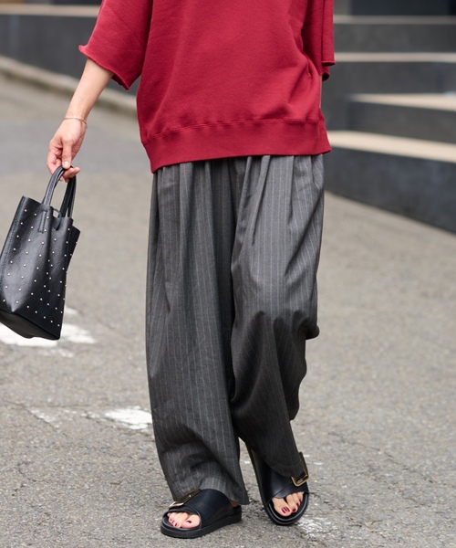 「JOURNAL STANDARD relume」 パンツ 36 ネイビー レディースの画像