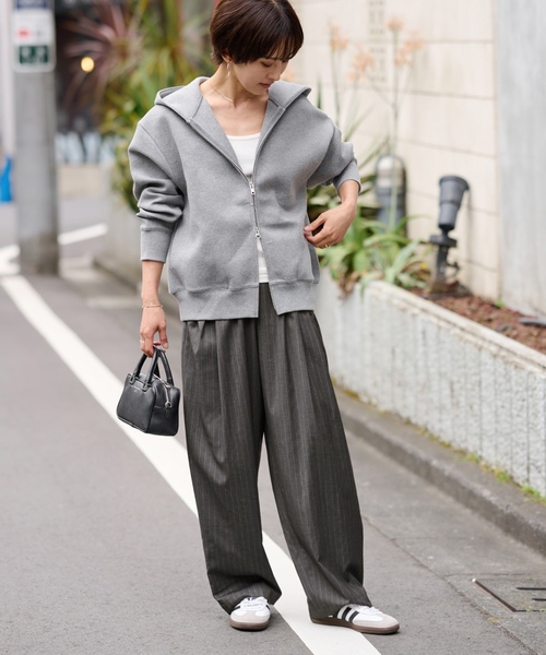 「JOURNAL STANDARD relume」 パンツ 36 ネイビー レディースの画像