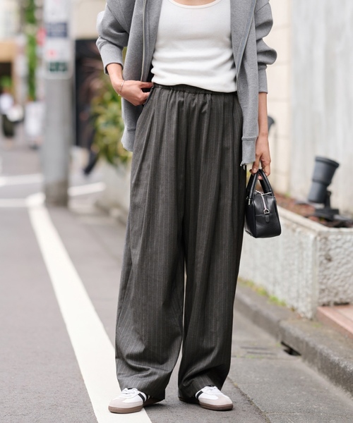 「JOURNAL STANDARD relume」 パンツ 36 ネイビー レディースの画像