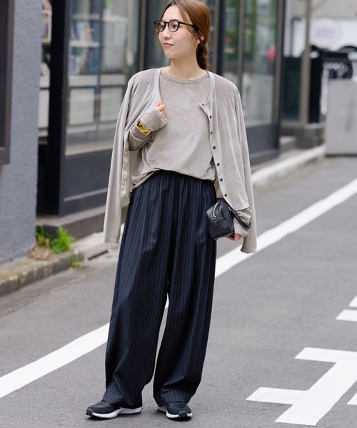 「JOURNAL STANDARD relume」 パンツ 36 ネイビー レディースの画像