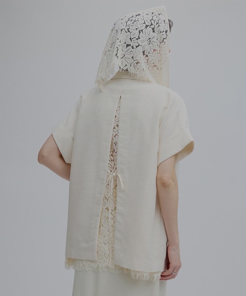 【新品未使用】Ameri  ASSORT LACE JACKET Ameri（アメリ） ジャケット ノーカラージャケット MELANGE LACE VEST