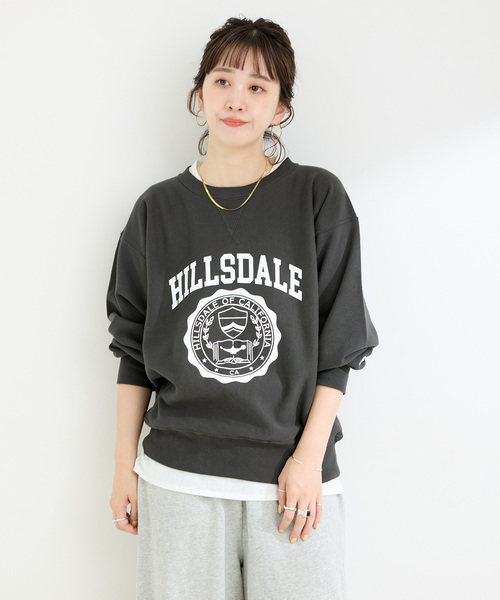 「Champion」 スウェットカットソー MEDIUM ナチュラル レディース_画像6