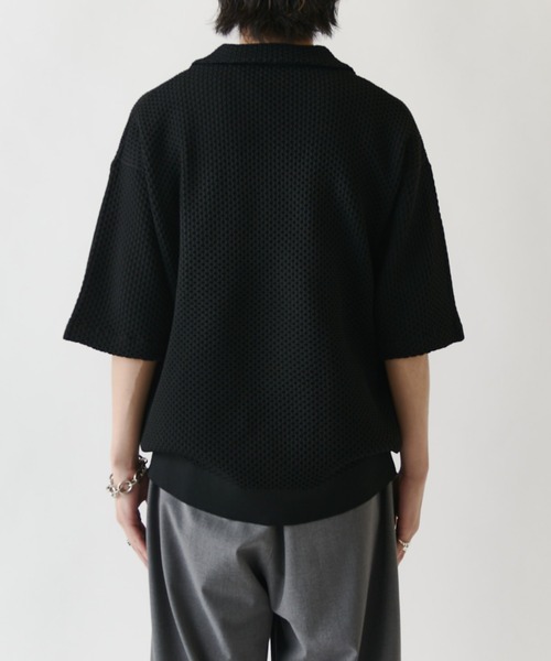 Lui's（ルイス） セーター ニット ワッフルショートスリーブスキッパー