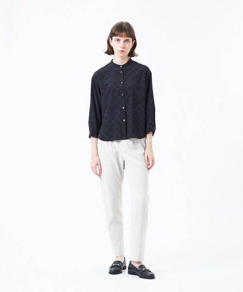 「MACKINTOSH PHILOSOPHY」 長袖ブラウス 38 ブラック レディース_画像3