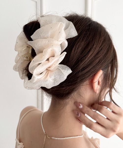 ヘアクリップ シフォンバンスクリップ | sowang
