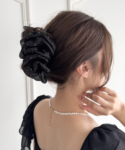 ヘアクリップ シフォンバンスクリップ | sowang | 10