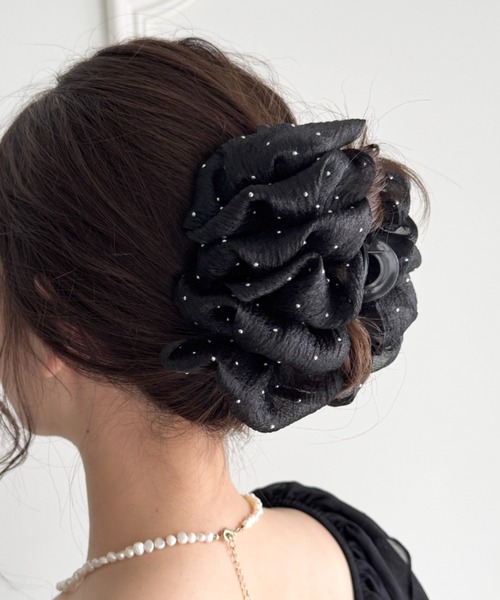 ヘアクリップ シフォンバンスクリップ | sowang | 11