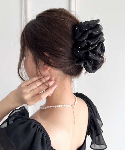 ヘアクリップ シフォンバンスクリップ | sowang | 12