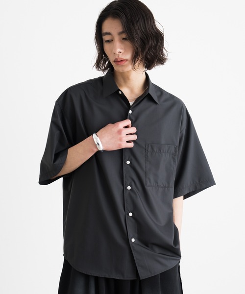 「SINSS」 半袖シャツ SMALL サックスブルー メンズ_画像6