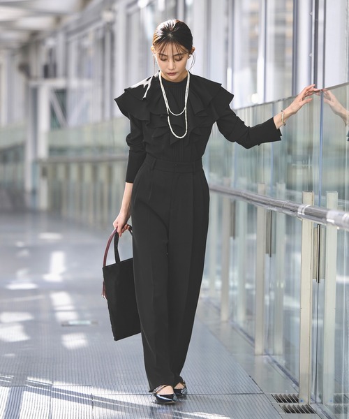 「RUIRUE BOUTIQUE」 セットアップ LL チャコールグレー レディース_画像3