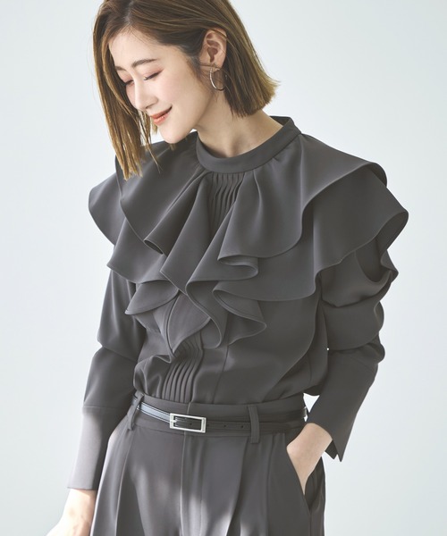「RUIRUE BOUTIQUE」 セットアップ LL チャコールグレー レディース_画像9