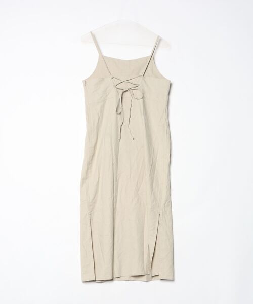 「Khaju」 キャミソールワンピース ONE SIZE ベージュ レディース_画像2