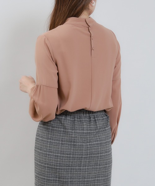 「TRUDEA」 長袖ブラウス MEDIUM ベージュ レディース_画像9