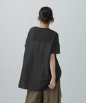 tシャツ 半袖 異素材ドロストチュニックSS ...の詳細画像3