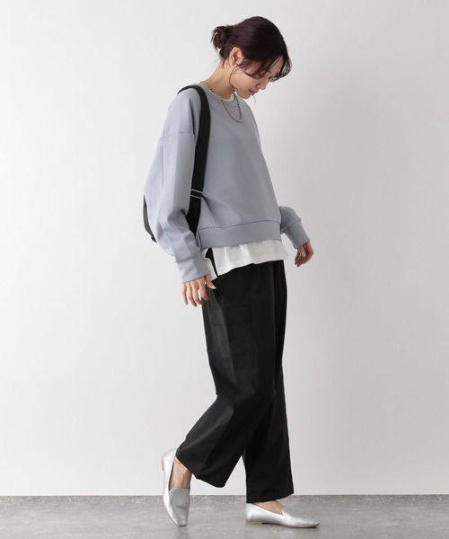 「GLOBAL WORK」 カーゴパンツ LARGE ブラック レディース_画像7