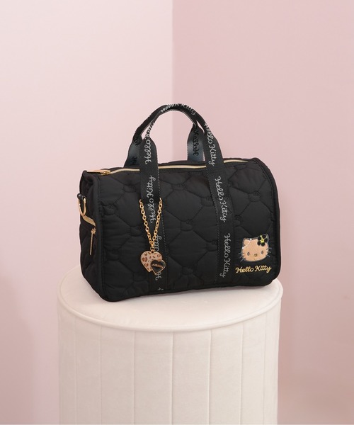 Hello Kitty ボストンバッグ ブラック sanrio（サンリオ） ボストンバッグ 「sanrio characters/サンリオ