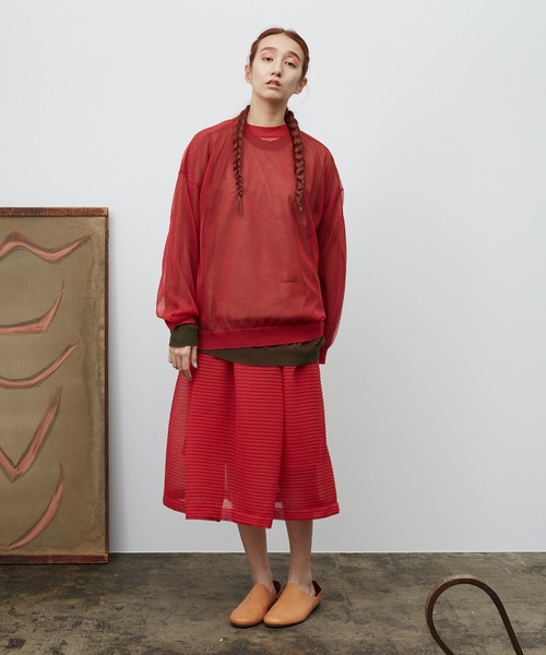 スカート シアーニットスカート -KNIT- レディース : 60516290 