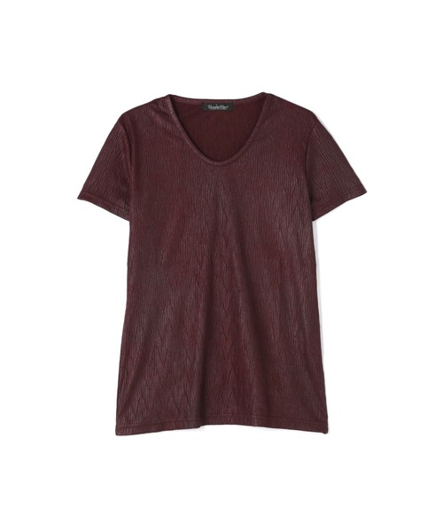 tシャツ 「LADIES'」TORNADO MART∴フォイルプリーツ半袖カットソー レディース