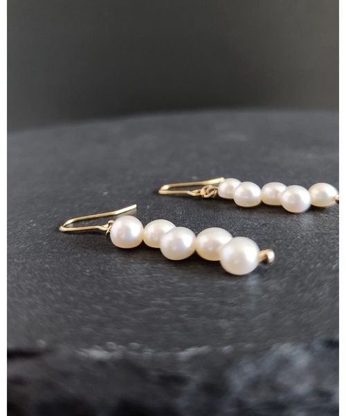 TONE（トネ） ピアス 「Tresor」zigzag 淡水パール ピアス(MA