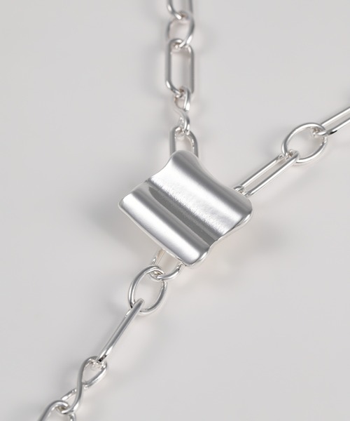ネックレス 「Nothing And Others/ナッシングアンドアザーズ」Wave square point Lariat レディースの画像