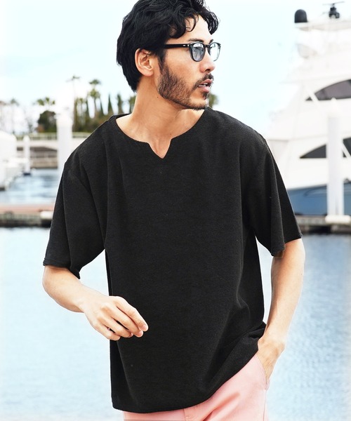 メンズウェア HIDE T. DEKISUGI ハイゲージ サマーニットTシャツ/ホワイト | Factelier