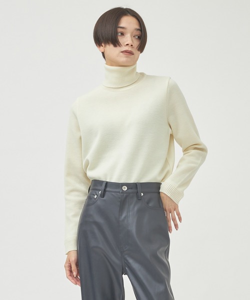 ニット セーター 「WRAPINKNOT/ラッピンノット」「STUDIOUS別注」新奇跡のタートルネックニット レディース