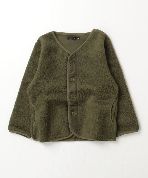 ZIーON（ジーオン） ノーカラージャケット アウター ノーカラーボア