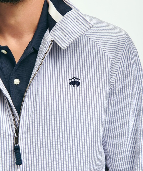 BROOKS BROTHERS ブルゾン アウター シアサッカー ボマー