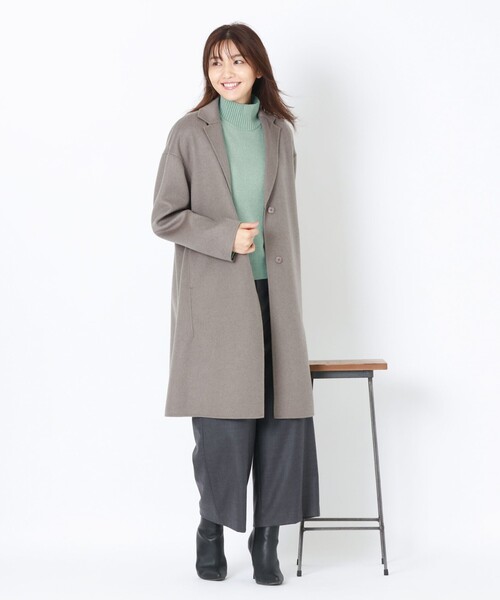 AMACA」 チェスターコート 38 グレー系その他2 レディース : 81605290 