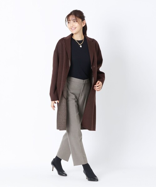 AMACA」 チェスターコート 38 グレー系その他2 レディース : 81605290 