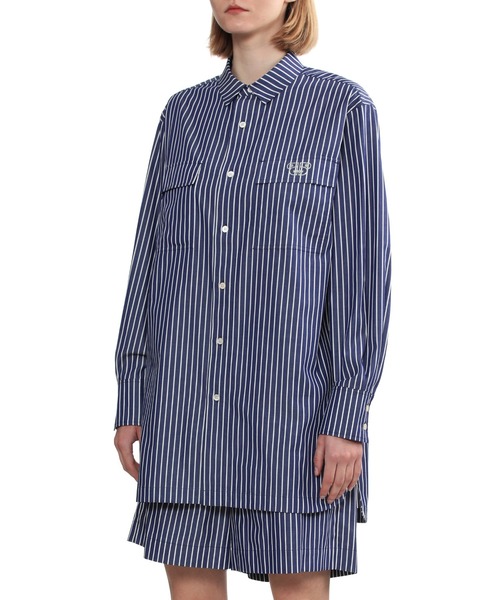 ブラウス シャツ BAPY STRIPED SHIRT レディース BAPY BY A BATHING APE ブラウス シャツ STRIPED SHIRT