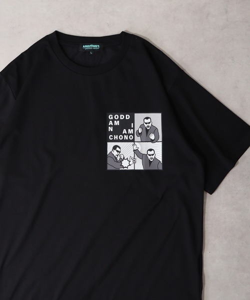 ARISTRIST（アリストトリスト） tシャツ プロレスラー蝶野 プリントTEE