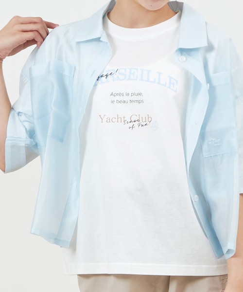trois lapins kp tシャツ シアーシャツ＆半袖Tシャツセット(150