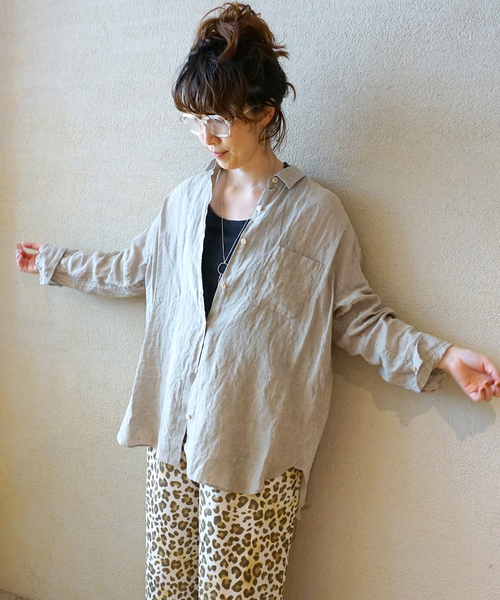 24SS 02242-0021 60リネンレギュラーカラーシャツ 24SS 02242-0021 60リネンレギュラーカラーシャツ - メルカリ
