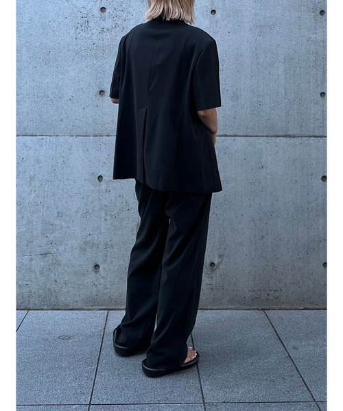 【LE CIEL BLEU】アンクルタブストレートパンツ☆新品!!! LE CIEL BLEU パンツ ストレートトラウザー / Straight Trousers