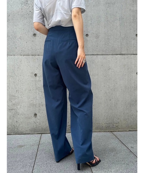 LE CIEL BLEU パンツ ドレープフロントラップパンツ / Drape