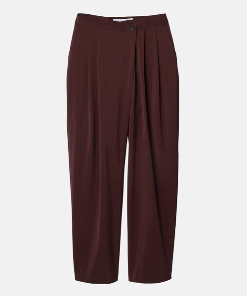 新品✨deres ドレープパンツdrape pants Sophia ネイビー LE CIEL BLEU パンツ ドレープフロントラップパンツ / Drape