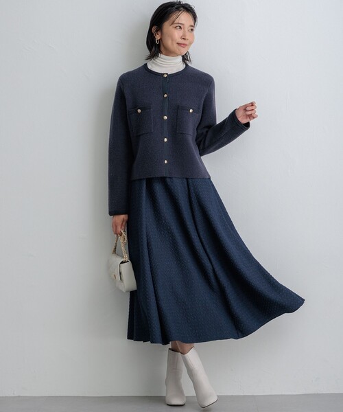 23区（ニジュウサンク） スカート 「洗える」プレザンスジャカード