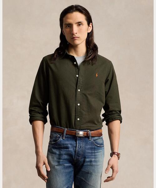 【新品未使用】POLO RALPH LAUREN クラシックフィット シャツ M クラシック フィット リネン シャツ