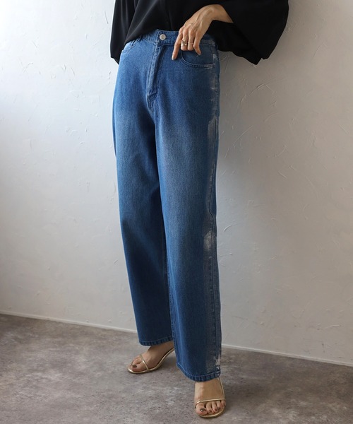 Bonjour Sagan ジーンズ デニム デニムパンツ 箔サイドライン