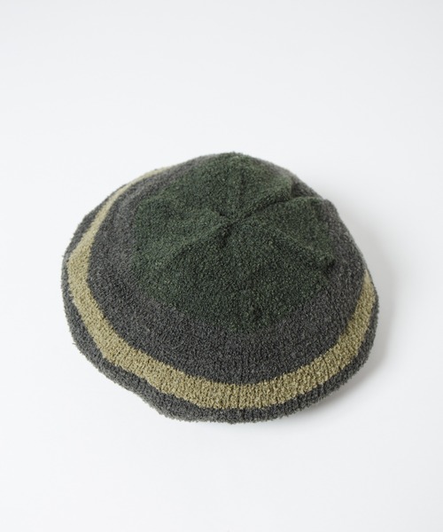 RACAL（ラカル） 帽子 ベレー帽 Curling Yarn Knit Tam Beret / リング