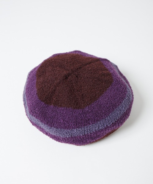 RACAL（ラカル） 帽子 ベレー帽 Curling Yarn Knit Tam Beret / リング