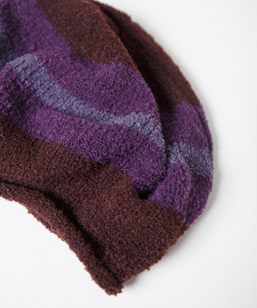 RACAL（ラカル） 帽子 ベレー帽 Curling Yarn Knit Tam Beret / リング