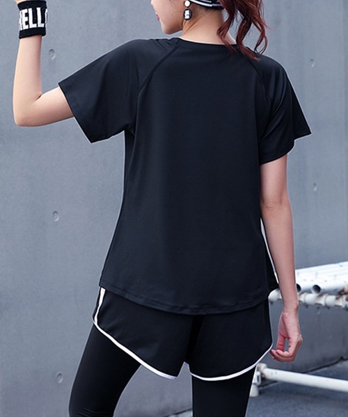 HYS SHOP レギンス スパッツ レディース バイカラーヨガ