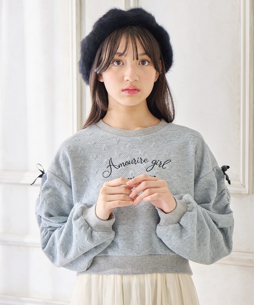 ふくれジャガードプルオーバー nAvy ふくれジャガードプルオーバー レディース