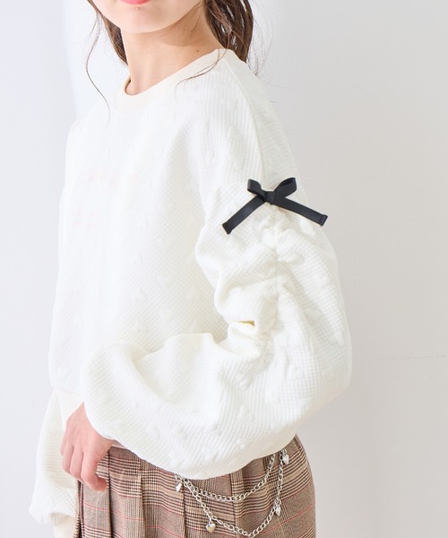 ふくれジャガードプルオーバー nAvy ふくれジャガードプルオーバー レディース